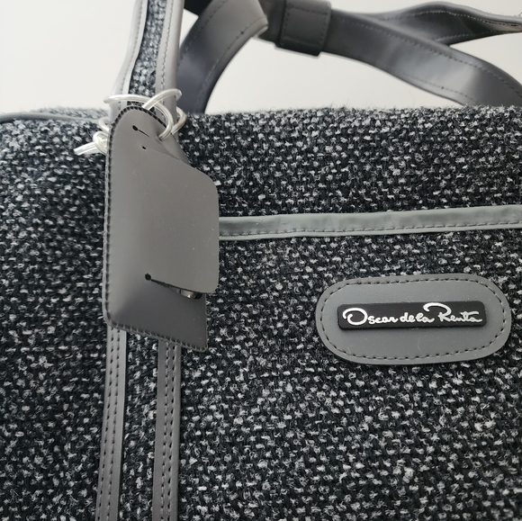 Oscar de la Renta Gray Men's Duffel Bag Weekender - Picture 3 of 6